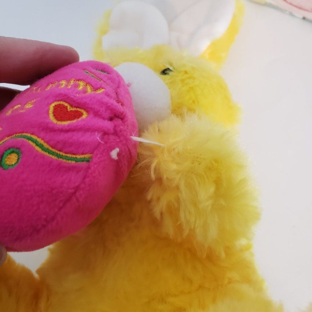 Some Bunny Loves Me Yellow Easter Bunny Plush 10" Stuffed Animal Rabbit - Picture 9 of 10